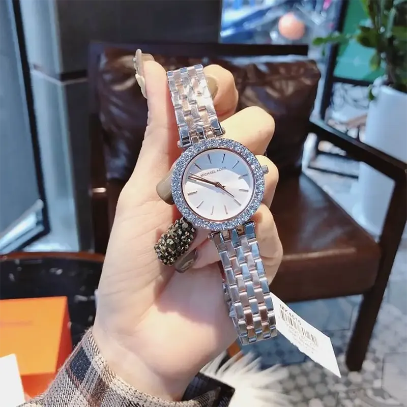 Michael kors darci silver best sale